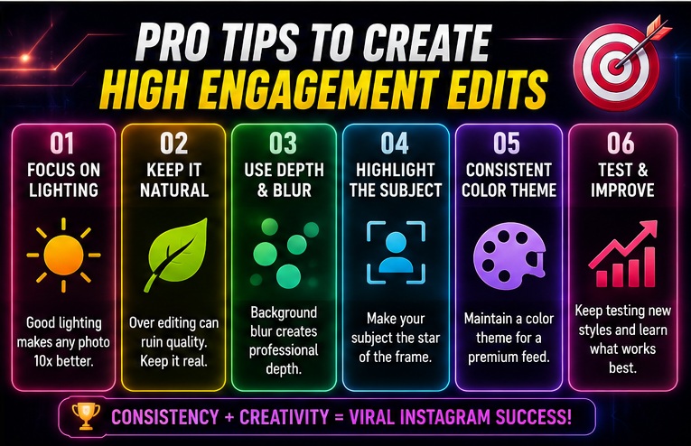 High engagement Best AI photo editing prompts for Instagram and viral editing strategies