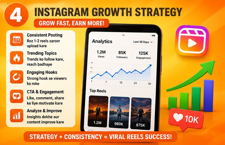 AI Se Instagram Reels Bana Kar Paise Kaise Kamaye using Instagram growth strategy