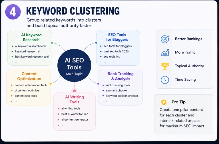 Best AI Tools for Keyword Research & SEO keyword clustering strategy