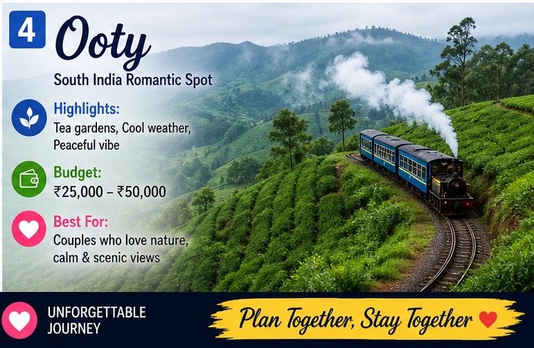 May Me Honeymoon Ke Liye Best Places Ooty romantic trip