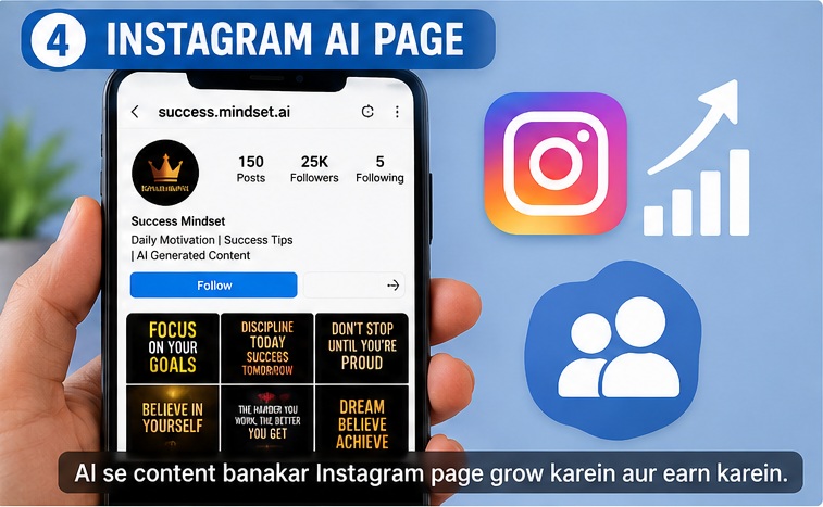 Mobile Se AI Se Paise Kaise Kamaye Instagram Page
