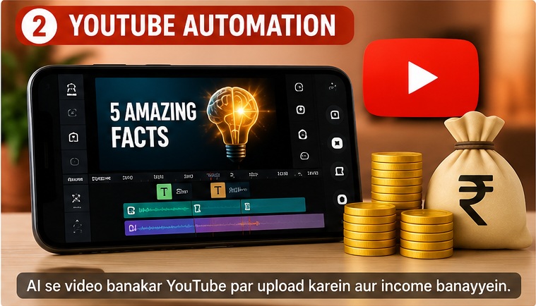 Mobile Se AI Se Paise Kaise Kamaye YouTube Automation