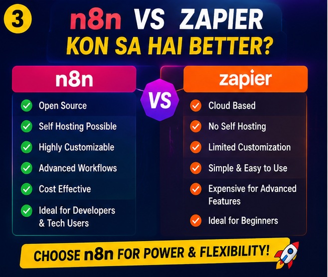 n8n vs Zapier workflow automation comparison