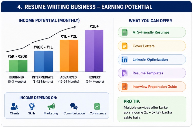 AI Se Resume aur Cover Letter Bana Kar Paise Kaise Kamaye through resume writing business income