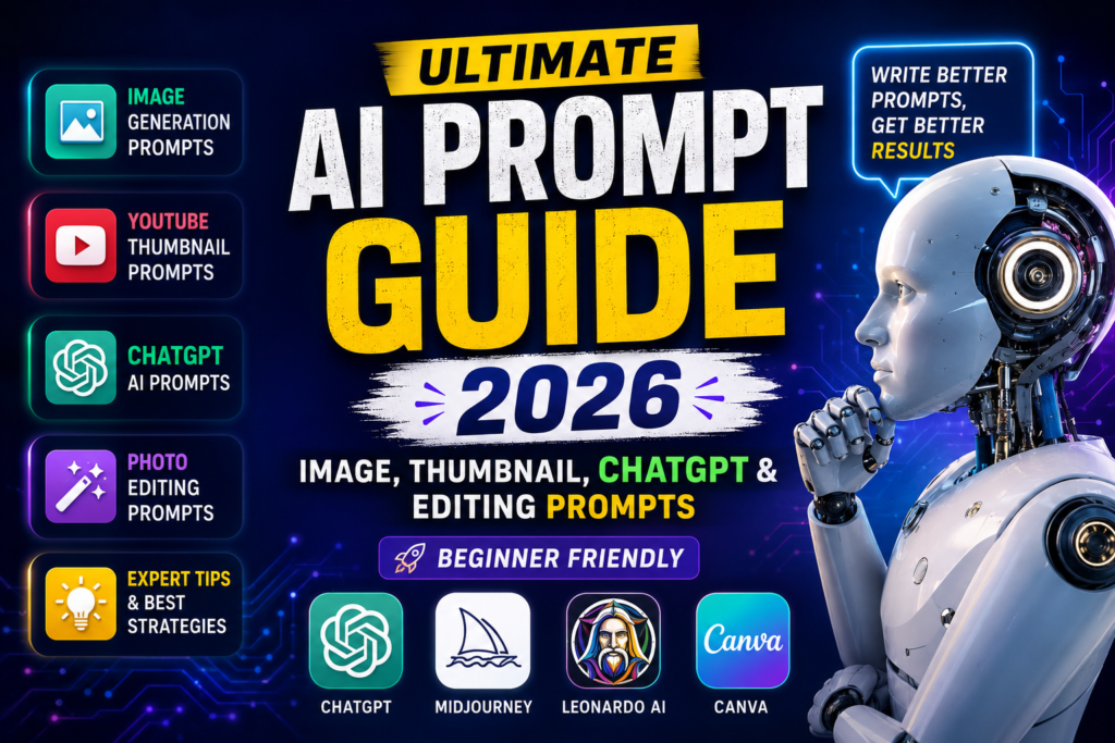 Ultimate AI prompts guide for ChatGPT image generation and AI editing in 2026