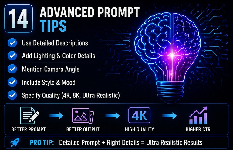 Advanced YouTube thumbnail prompt tips for professional results
