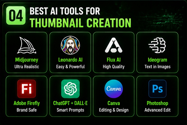 Best AI tools for YouTube thumbnail creation comparison