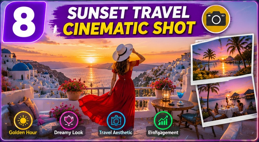 Travel Influencer AI Photo Prompts European city travel vibes with luxury influencer storytelling