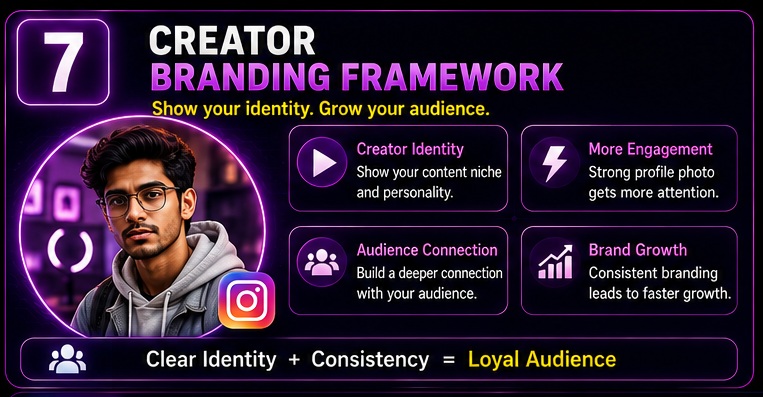 Instagram Profile Picture AI Prompts creator branding framework for audience growth and profile optimization