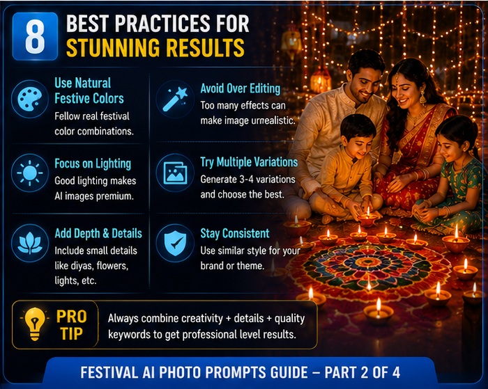 Festival AI Photo Prompts best practices for professional AI images