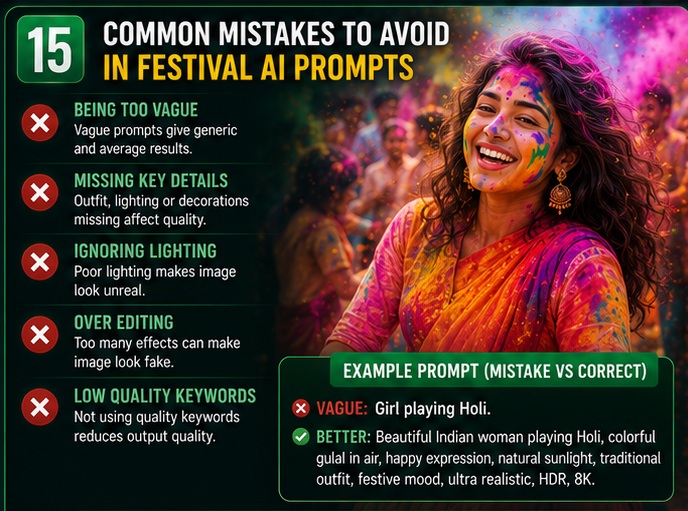 Common mistakes to avoid while using Festival AI Photo Prompts