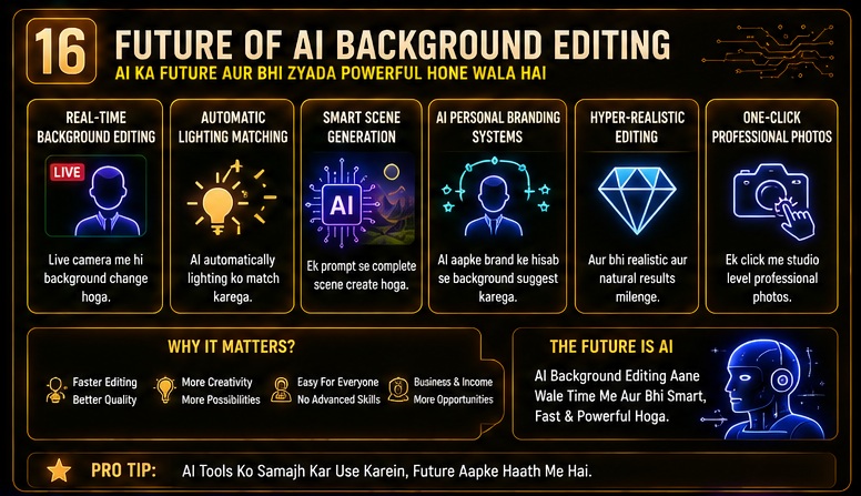 Future of AI Photo Background Change Prompts with real time editing automatic lighting matching and smart scene generation