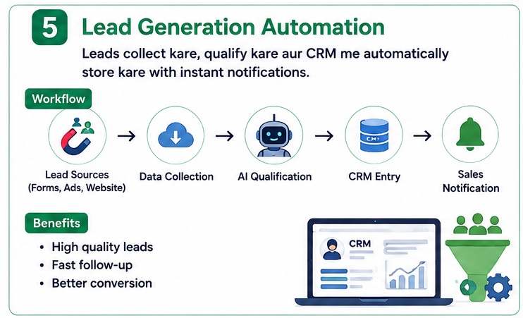 best n8n ai automation ideas lead generation automation workflow with CRM integration and qualification system