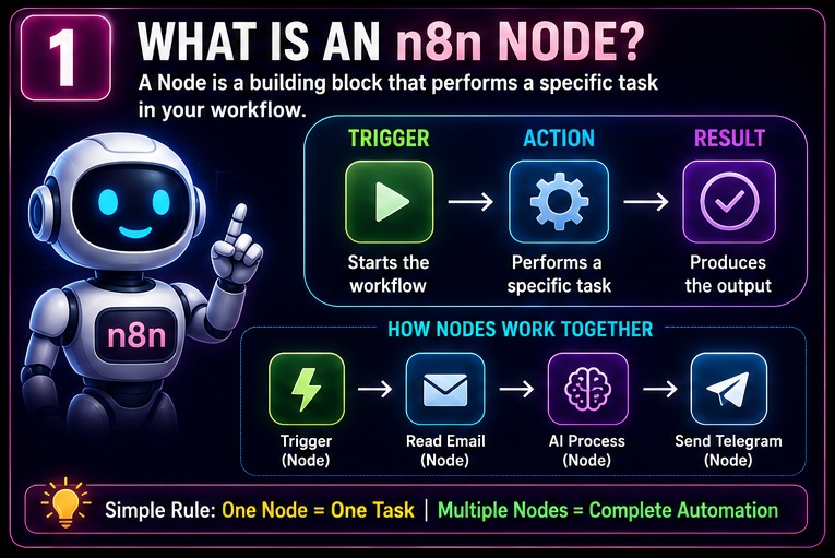 n8n nodes samajh nahi aate beginner guide explaining what is an n8n node and how workflow nodes work