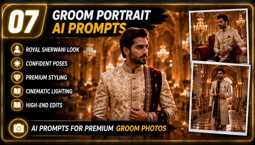 Wedding & Pre-Wedding AI Photo Prompts palace romance couple shoot with royal architecture and luxury atmosphere