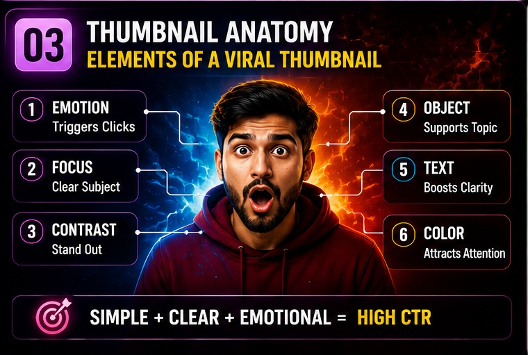Elements of a viral YouTube thumbnail anatomy guide