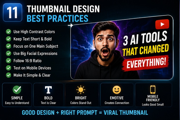 Best practices for designing high CTR YouTube thumbnails