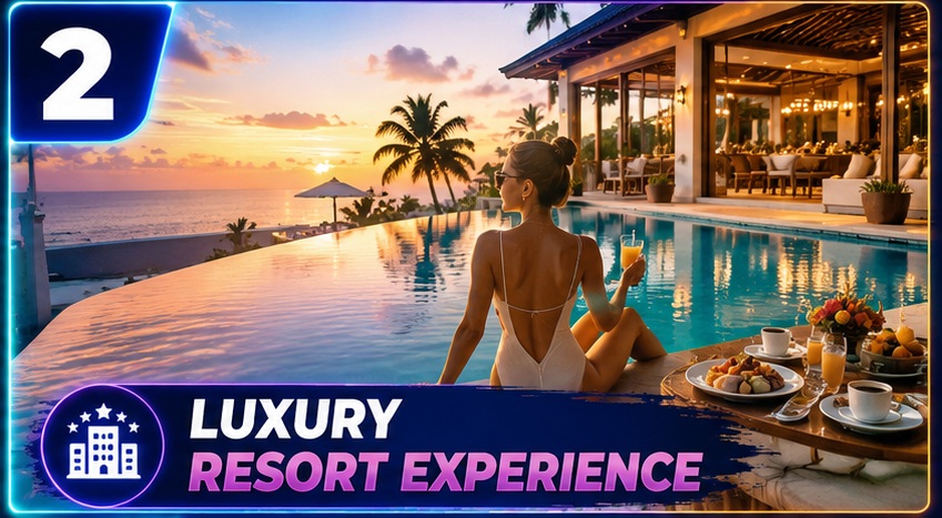Travel Influencer AI Photo Prompts showing why luxury travel photos get higher engagement on Instagram